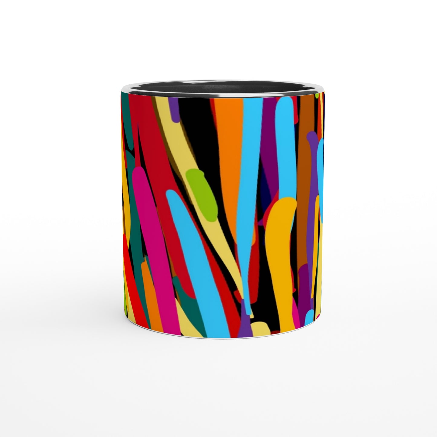 11oz Ceramic Mug with Colour Inside - BRIGHTEN SPLASH