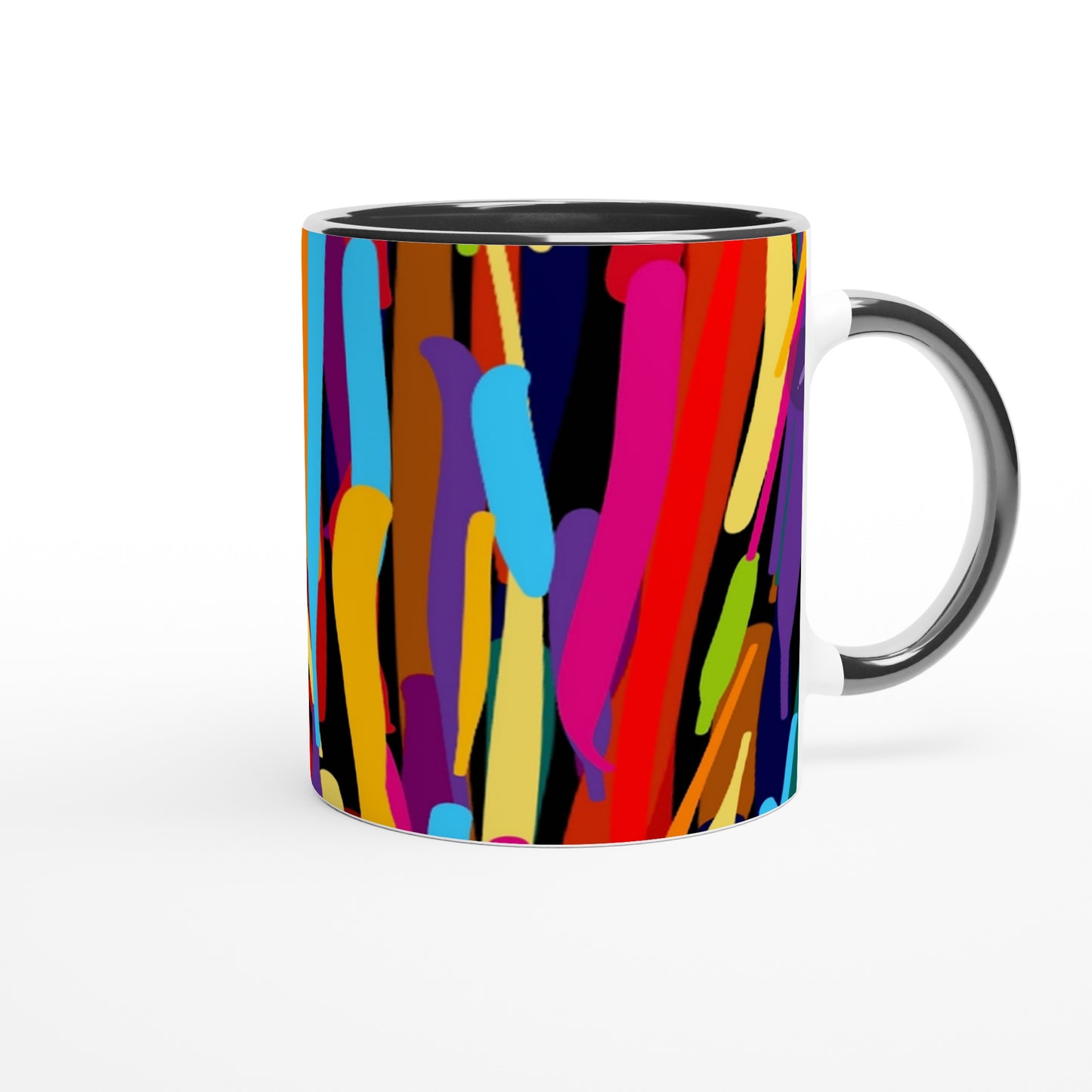 11oz Ceramic Mug with Colour Inside - BRIGHTEN SPLASH
